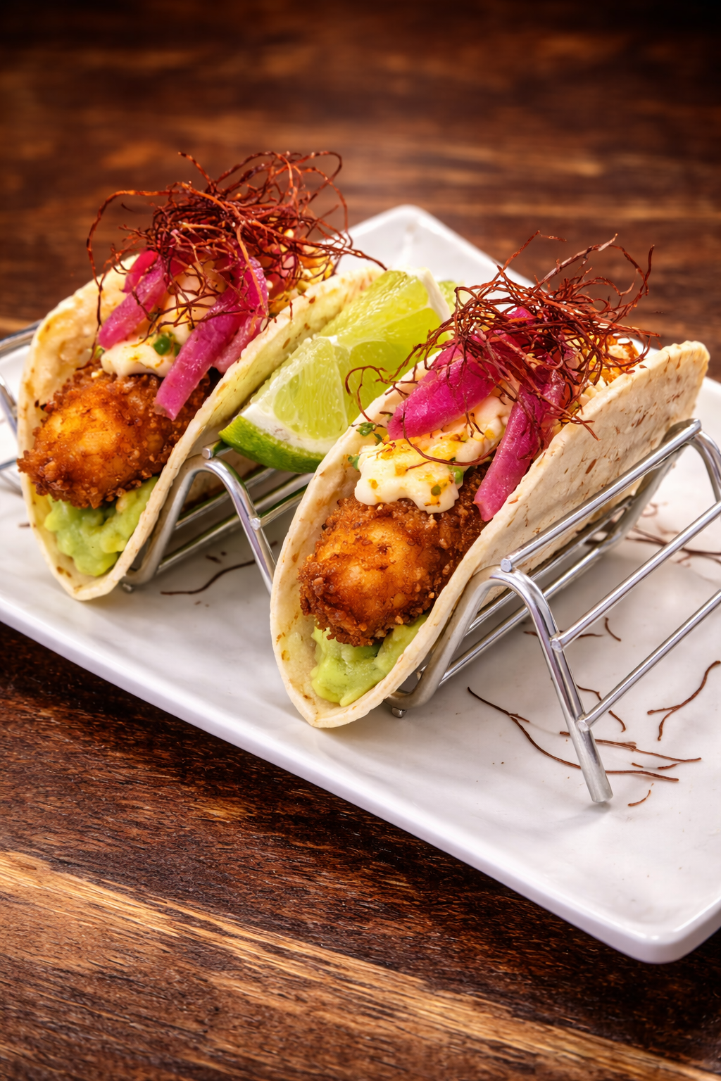 TACOS DE GAMBÓN AL ESTILO 